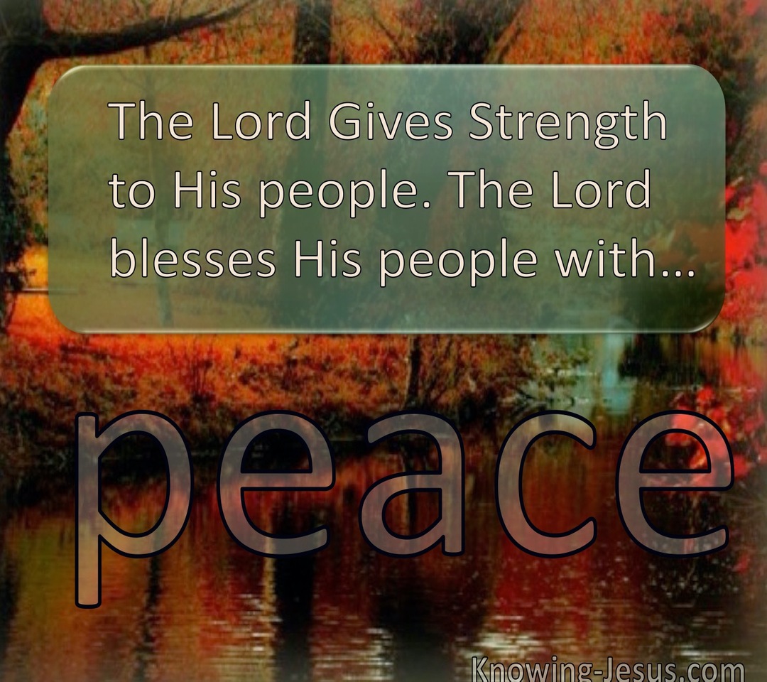 Psalm 29:11 The Lord Gives Strength (sage)